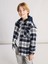 Yeni Sezon Kapüşonlu Ekose Erkek Çocuk Gömlek 1