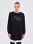 Yeni Sezon Bisiklet Yaka Baskılı Kadın Sweatshirt Tunik 1
