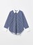 Yeni Sezon Çizgili Oversize Poplin Kadın Gömlek 5