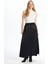 Yeni Sezon Beli Lastikli Düz Poplin Kadın Etek 1