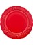 New 24 Rölyefli Pasta Tabağı 21 cm Kırmızı 3