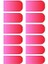 Artikel Pembe - Kırmızı Ombre Tırnak Dövmesi, Tırnak Tattoo, Nail Art, Tırnak Sticker, Nail Sticker 3