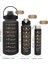 3'lü Motivasyon Su Matarası Şisesi 2 Lt + 750ML+280ML Sticker Hediyeli 3