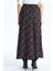 Yeni Sezon Beli Lastikli Desenli Kadın Etek 5