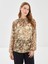 Yeni Sezon Bağlamalı Yaka Desenli Kadın Bluz 1