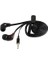 JM12 Mikrofonlu Kulak Içi Telefon Kulaklığı Düz Kablo - Siyah 3