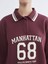 Yeni Sezon Polo Yaka Manhattan Baskılı Kadın Kalın Sweatshirt 3