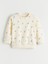 Yeni Sezon Bebe Yaka Baskılı Kız Çocuk Sweatshirt 1