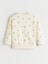 Yeni Sezon Bebe Yaka Baskılı Kız Çocuk Sweatshirt 2