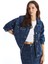 Yeni Sezon Gömlek Yaka Oversize Kadın Jean Ceket 1