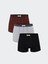 Yeni Sezon Standart Kalıp Pamuklu Esnek Erkek Boxer 3'lü 1