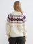 Yeni Sezon Yarım Balıkçı Yaka Desenli Kadın Triko Kazak 4