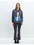 Yeni Sezon Bisiklet Yaka Baskılı Oversize Kadın Sweatshirt 2
