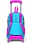 Işıklı Tekerlekli Çekçek Okul ve Seyahat Çantası Kız Çocuk Gri 3