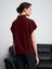 32148 Dik Yaka Örme Top-Bordo 2