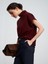 32148 Dik Yaka Örme Top-Bordo 3