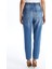 Yeni Sezon Beli Lastikli Slouchy Fit Kadın Jean Pantolon 5