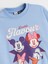 Yeni Sezon Bisiklet Yaka Minnie Mouse Baskılı Kız Çocuk Sweatshirt 2