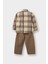 Erkek Bebek 2'li Takım Kareli Flanel Gömlek Pantolon G3226A525WN 4