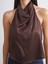Yeni Sezon Halter Yaka Saten Bluz 3