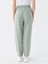 Yeni Sezon Beli Lastikli Düz Keten Karışımlı Kadın Pantolon 4