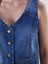 Yeni Sezon V Yaka Kadın Jean Yelek 3