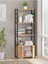 Kitaplık 5 Raflı Çok Amaçlı Dosya Kitap Rafı Ofis Salon Rafı 140 cm 2 Kapaklı Beyaz 2