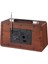 Büyük Boy Retro Radyo Taşınabilir Bluetooth Speaker ve Hoparlör Klasik Antika Tarzı Iç ve Dış Mekan Multiband USB Girişli Dekoratif Klasik Radyo 30,5X18X11,5 cm 3299BT (Koyu Kahverengi) 2