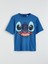 Yeni Sezon Bisiklet Yaka Stitch Baskılı Oversize Kadın Tişört 1