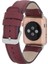 Apple Watch Uyumlu Deri Kordon 42-44-45MM Fl6 Bordo 2