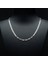 80 Mikron Rodyum Barlı Gümüş Zincir 1