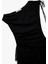 Asimetrik Yaka Kolsuz Büzgülü Slim Fit Mini Elbise 3