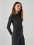 Yeni Sezon Bisiklet Yaka Dokulu Kadın Bluz 1