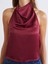 Yeni Sezon Halter Yaka Saten Bluz 3