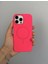 iphone 15 Pro Silikon Magsafe Pembe 1