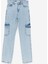 Yeni Sezon Straight Fit Kadın Kargo Jean Pantolon 5