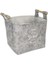 Haus Keçe Tahta Saplı Düzeleyici Sepet - Çok Amaçlı Saklama Organizer Kutu Maxi Gri 1