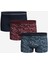 Yeni Sezon Standart Kalıp Pamuklu Esnek Erkek Boxer 3'lü 1