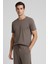 Erkek Kısa Kollu Basic Esnek Likralı Viskoz T-Shirt MAN01 2