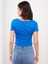 Yeni Sezon V Yaka Düz Kısa Kollu Pamuklu Kadın Tişört 5