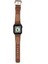Apple Watch Uyumlu Deri Kordon Vigo 42-44-45MM G2 Kahve 3