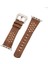 Apple Watch Uyumlu Deri Kordon Vigo 42-44-45MM G2 Kahve 5