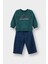 Erkek Bebek 2'li Takım Baskılı Sweatshirt Jean Pantolon G3227A525WN 1