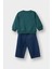 Erkek Bebek 2'li Takım Baskılı Sweatshirt Jean Pantolon G3227A525WN 4