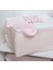 2’li Pudra Pembe Çizgili Kumaş Bebek Hurcu – 30X22X18 cm Düzenleyici Kutu Seti 2