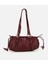 03CAH316710A780 KADIN Deri Bordo Yumuşak Dokulu Bowling Omuz Çantası 7
