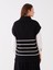 Yeni Sezon Gömlek Yaka Çizgili Oversize Kadın Triko Süveter 4