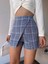 Yzlal Kapaklı Tüvit Şort Etek Mavi (Beden: M) 3