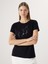 Yeni Sezon Bisiklet Yaka Işlemeli Kısa Kollu Kadın Bluz 1