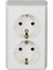 Beyaz Ikili Topraklı Priz 2